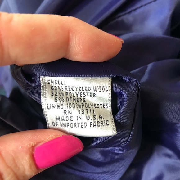 Vintage Amanda Smith Clueless Plaid Wool Made in USA Blazer Jacket Sz M - Picture 7 of 7